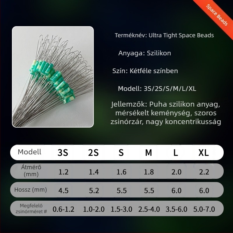 Prémium szilikon űrgyöngyök pontyhorgászathoz – tömeges kiszerelés