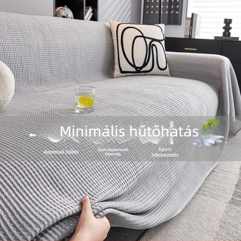 Feitao hűsítő Ice Silk kanapévédő moduláris kanapéhoz, teljes lefedettség, macskakarmolás elleni védelem