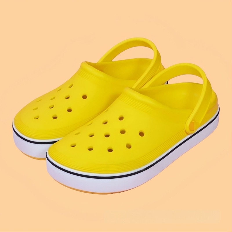 Uniszex lapos talpú cipő EVA anyagból, kerek orr, csúszásmentes, könnyű, minden évszakban