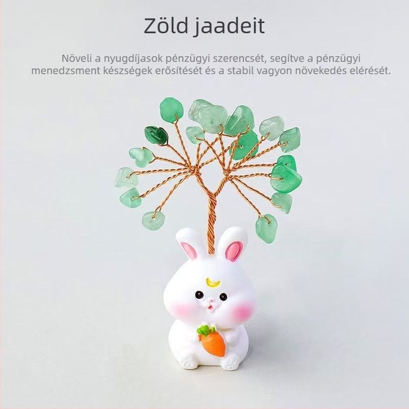 12 állatövi kristályfa dekor – anyag: kristály, kategória: nyers kristály, stílus: modern minimalizmus