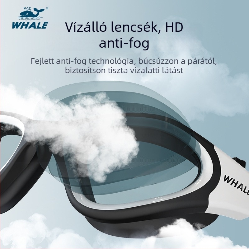 Whale úszószemüveg recepttel, személyre szabott rövidlátóknak, polikarbonát lencsékkel, modell Cf-7200