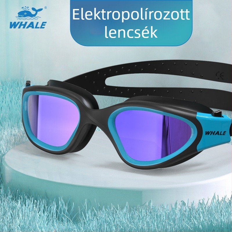 Whale úszószemüveg recepttel, személyre szabott rövidlátóknak, polikarbonát lencsékkel, modell Cf-7200