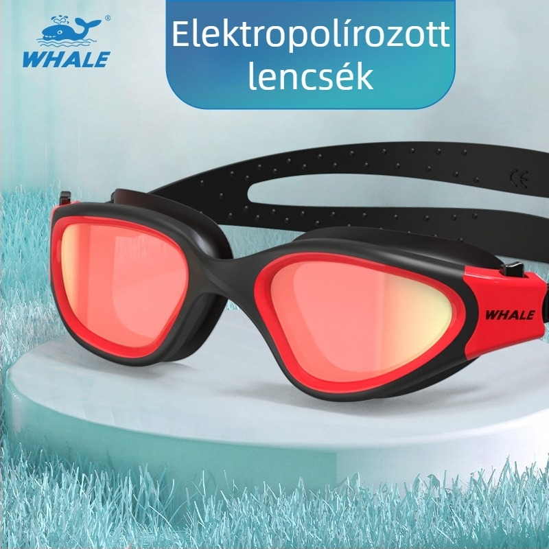 Whale úszószemüveg recepttel, személyre szabott rövidlátóknak, polikarbonát lencsékkel, modell Cf-7200