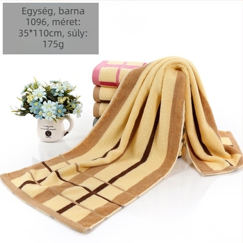 Pamut törölköző, egyszerű szövésű, tömeg 140–170 g, 32S szál