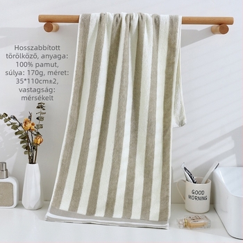 Pamut törölköző, egyszerű szövésű, tömeg 140–170 g, 32S szál