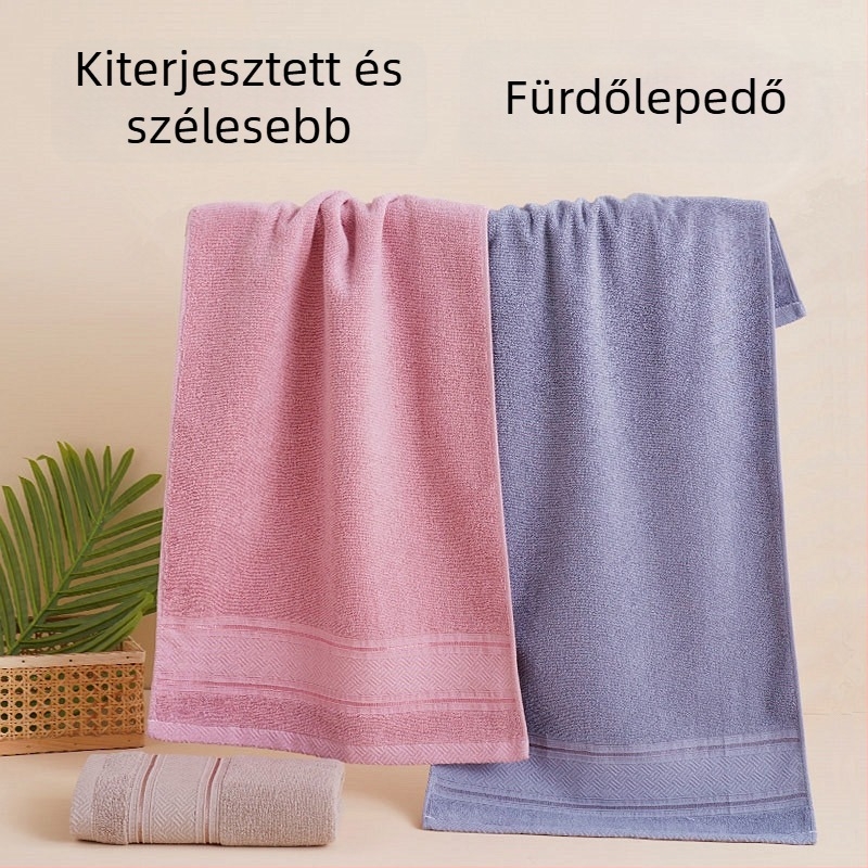 100% pamut fürdőtörölköző, férfiaknak, 150 g, 32s fonal, jacquard és sík szövés