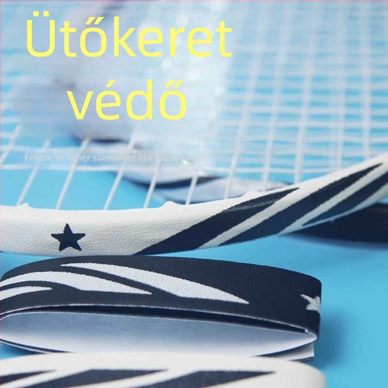 Teniszütő keretvédő fólia fej matricával – Anti-karcolódás, Anti-ütközés, védi a keretet a festék lekopásától és a karcolásoktól