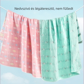 Drizzle hatrétegű géztakaró babáknak, 100% pamut, nyári alváshoz