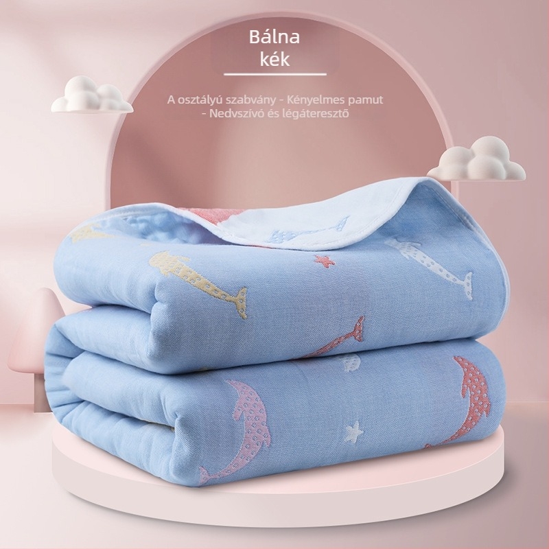 Drizzle hatrétegű géztakaró babáknak, 100% pamut, nyári alváshoz