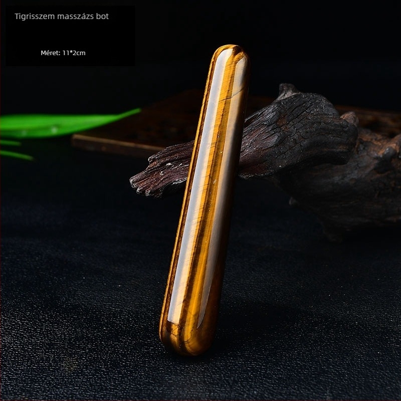 Kristály masszázs pálca — Természetes kristály, Polymer jewelry márka, Modern minimalist stílus