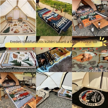 Szabadban kemping takaró, pasztorális egyszínű mintázat, anyag 900, tömege 800–999 g, tavasz és ősz, fonal takaró