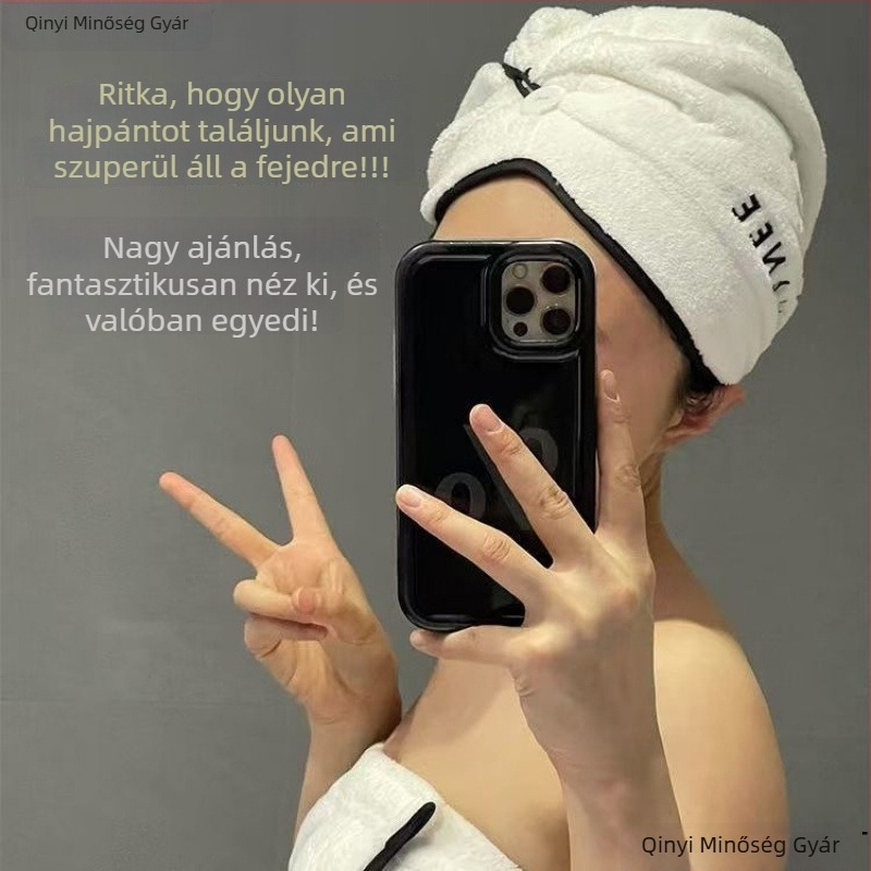 Kaméliás fürdő törölköző készlet nőknek – 3 részes viselhető fürdőköntös, törölköző és sapka a haj szárításához; mikroszálas, 500 g+; 19 szál