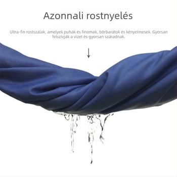 Kapucnis mikroszálas törölköző, viselhető, gyorsan száradó, 200–300 g/m², 120D, mindkét oldalon nyomtatás