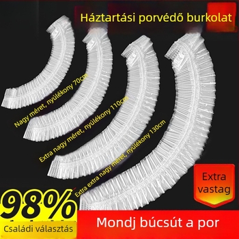 Egyszer használatos porvédő fedél háztartási készülékekhez, áttetsző műanyag, alkalmas rizsfőzőre, fazekakra és mikrohullámú sütőre