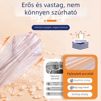 Egyszer használatos porvédő fedél háztartási készülékekhez, áttetsző műanyag, alkalmas rizsfőzőre, fazekakra és mikrohullámú sütőre