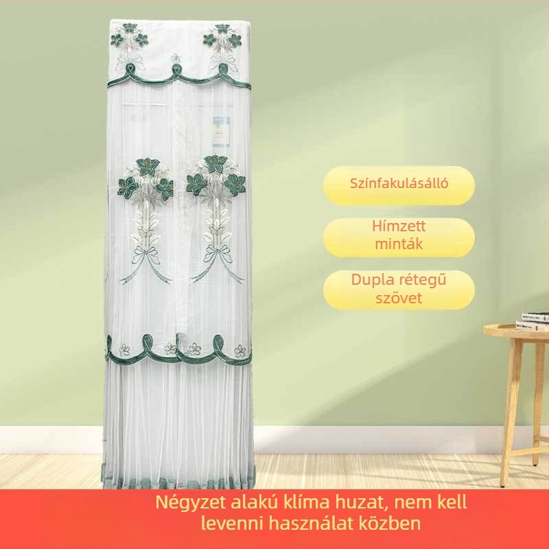 Légkondicionáló porvédő, négyzet alakú szekrény kialakítás, modern minimalista stílus, testreszabható, márka: Cinnings and elegance