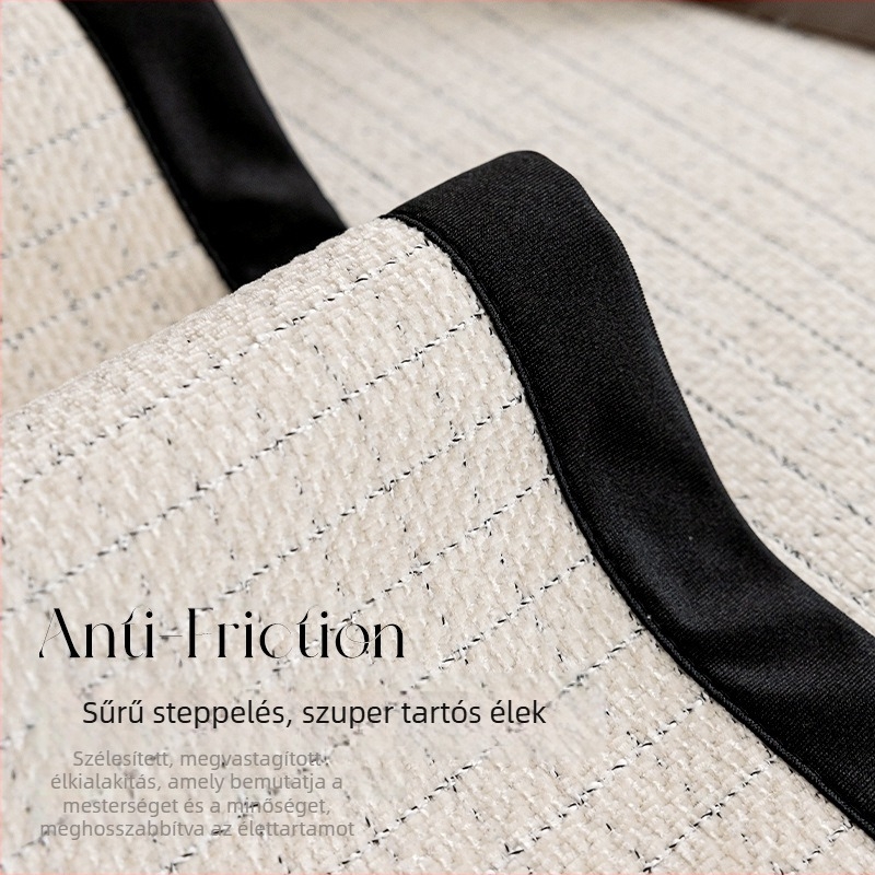 Új, könnyed luxusérzetű kanapévédő: fekete-szürke rácsmintás, négy évszakos, olasz minimalist quilted, csúszásmentes