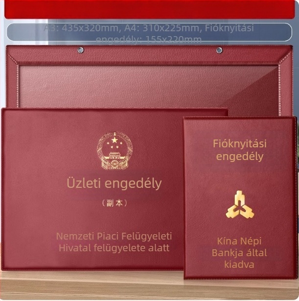 Bőr védőfedél üzleti engedélyhez, nem hajlítható, három az egyben, modell Fz-3592f