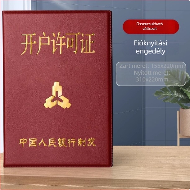 Bőr védőfedél üzleti engedélyhez, nem hajlítható, három az egyben, modell Fz-3592f