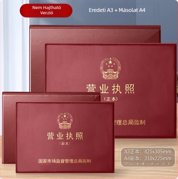 Bőr védőfedél üzleti engedélyhez, nem hajlítható, három az egyben, modell Fz-3592f