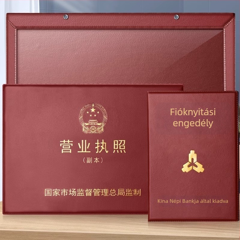 Bőr védőfedél üzleti engedélyhez, nem hajlítható, három az egyben, modell Fz-3592f