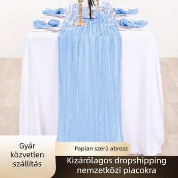 Bohemi stílusú asztali dekoráció – zászló, 100% poliészter, egyszínű minta, Bali ihletésű, alkalmas nappalira, hálószobára, kültérre és éttermekbe