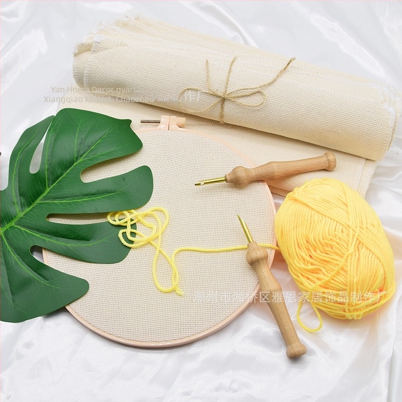 DIY textilhímzéshez tufting pisztoly; más típusú hímzés; mintázat: egyéb; Használati helyek: nappali, hálószoba, dolgozószoba, kültér