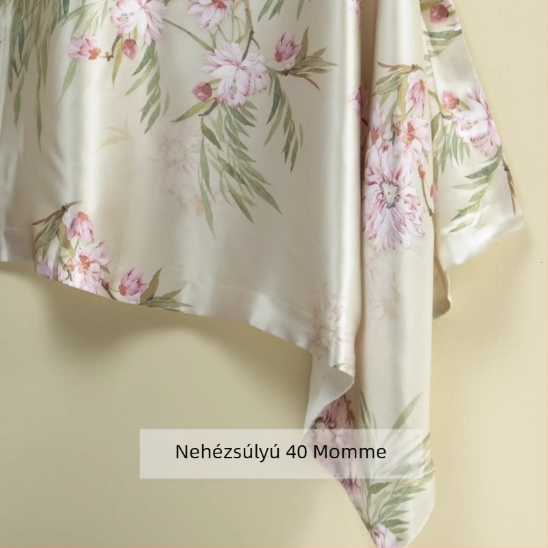 40 Momme nyomtatott selyempárnahuzat – 100% mulberry selyem, két darab