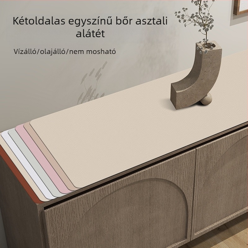 PVC bőr asztalterítő TV-szekrényhez és cipősszekrényhez, vízálló és porálló