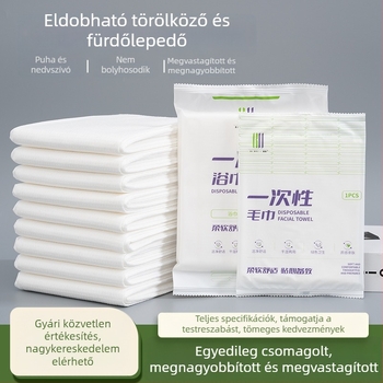 Egyszer használatos törölközőkészlet egyedi csomagolásban, szállodai használatra, vastag, nagy méret, ideális borbélyszalonokhoz