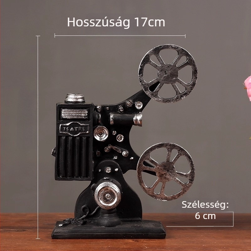 Pudding Home Kis resin dekorfigura TV-szekrényhez – Retro nosztalgikus nappali dekor (Anyag: Szintetikus gyanta; Márka: Pudding Home; Kategória: Egyéb; Csomagolás: Karton)