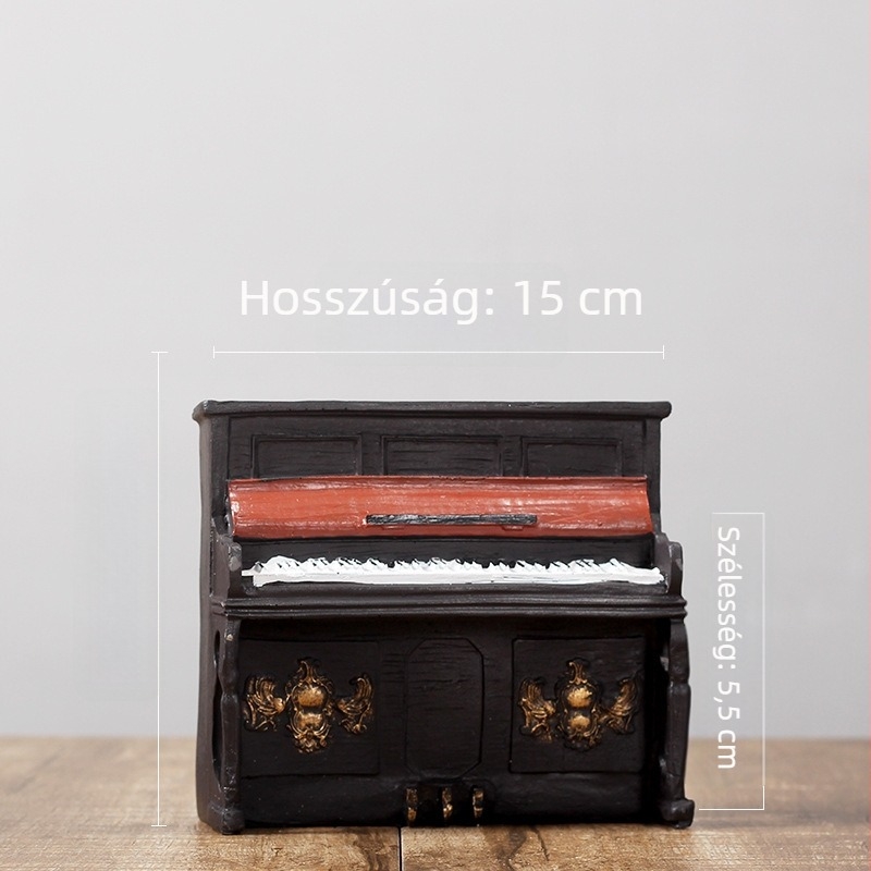 Pudding Home Kis resin dekorfigura TV-szekrényhez – Retro nosztalgikus nappali dekor (Anyag: Szintetikus gyanta; Márka: Pudding Home; Kategória: Egyéb; Csomagolás: Karton)