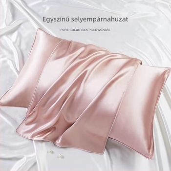 Egyszínű, kétoldalas szépségpárnahuzat mulberry selyemből – Ice Silk