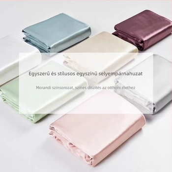 Egyszínű, kétoldalas szépségpárnahuzat mulberry selyemből – Ice Silk
