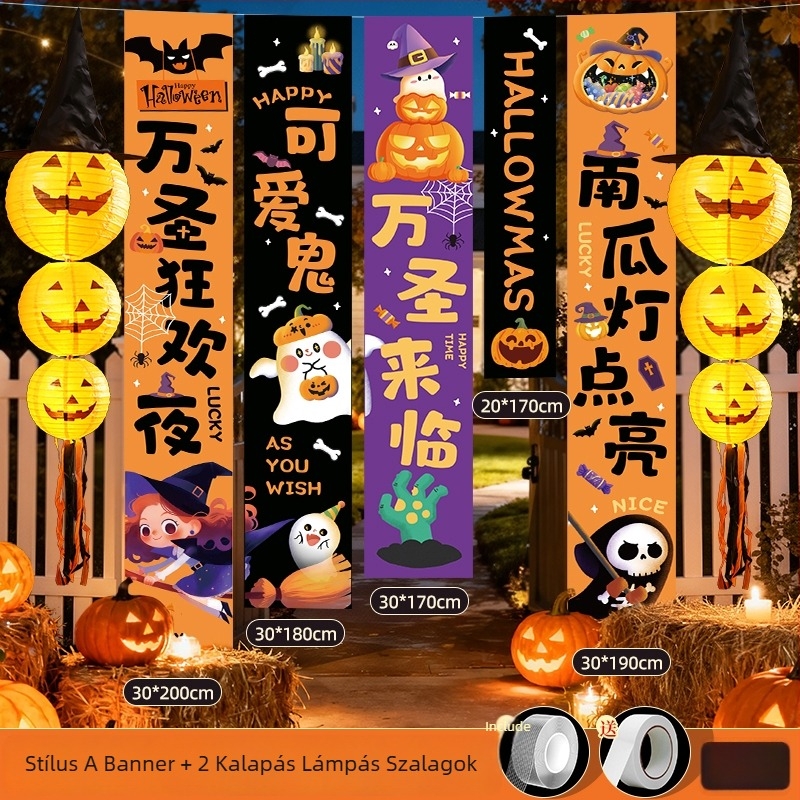 Halloween tök lámpa állvány – animációs stílusú helyszíni kellék KT tábláról