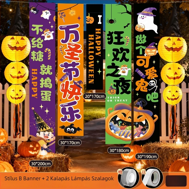 Halloween tök lámpa állvány – animációs stílusú helyszíni kellék KT tábláról