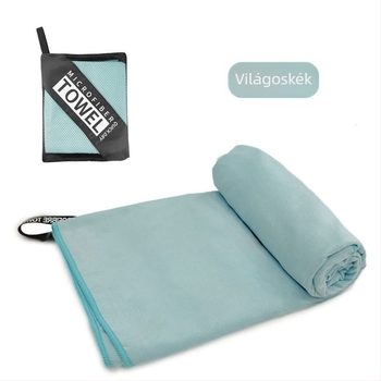 Kétoldalas bársonyos mikroszálas sporttörölköző, gyorsan szárad és izzadságot felszív – 200 g; Logónyomás elérhető; Anyag: 80% poliészter + 20% poliamid