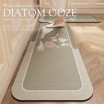 Diatomit padlómat a konyhába, modern minimalista stílus, kopás- és szennyeződésálló, nedvszívó, gyorsan száradó, könnyen karbantartható