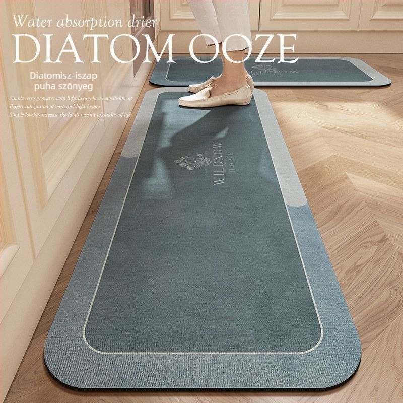 Diatomit padlómat a konyhába, modern minimalista stílus, kopás- és szennyeződésálló, nedvszívó, gyorsan száradó, könnyen karbantartható