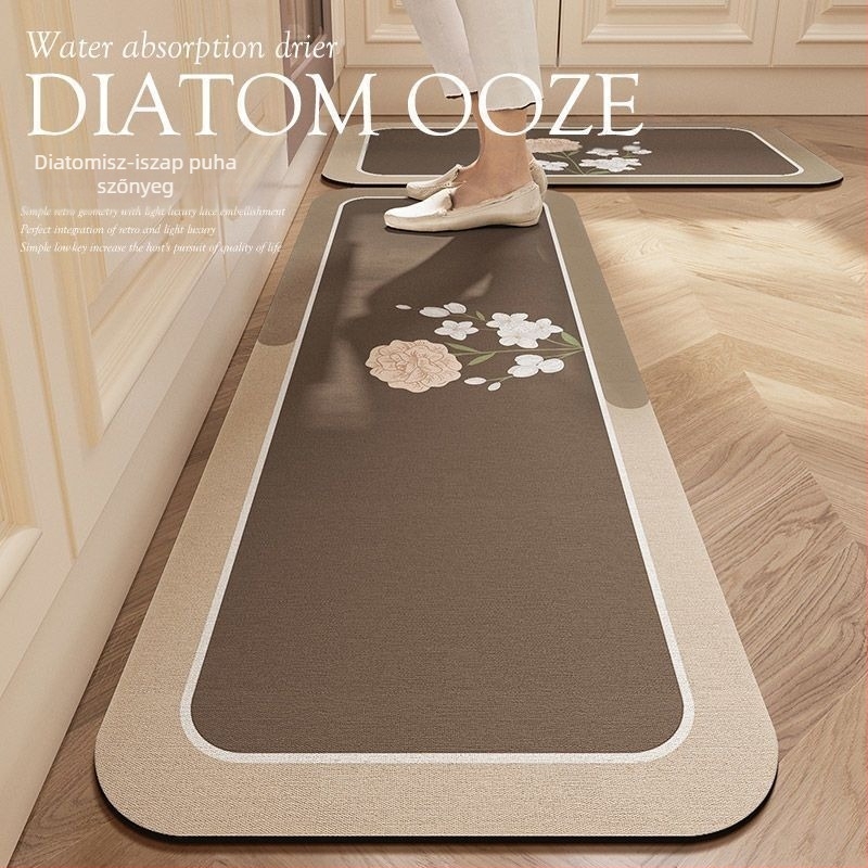 Diatomit padlómat a konyhába, modern minimalista stílus, kopás- és szennyeződésálló, nedvszívó, gyorsan száradó, könnyen karbantartható