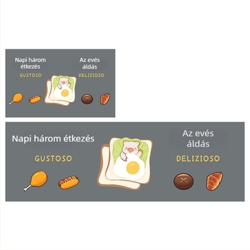 Konyhai diatomitból készült csúszásmentes és nedvszívó alátétkészlet
