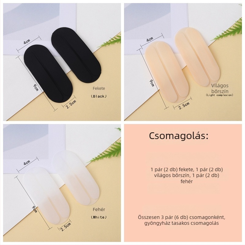 Mini szilikon vállpárna, csúszásmentes, nyomáscsökkentő párna a melltartó vállrészéhez, ergonikus görbe dizájn