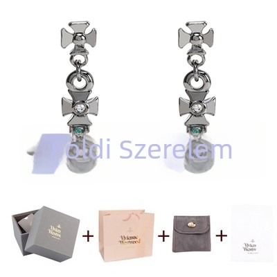 Szaturnusz sor 3D üveggyöngy fülbevalók, ezüst betéttel, gyermek stílus