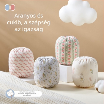 100% pamut baba ujjvédők, rajzfilm minta, rágásra alkalmas, anti-szennyeződések, uniszex, Blue Dad márka, 0–8 évesek