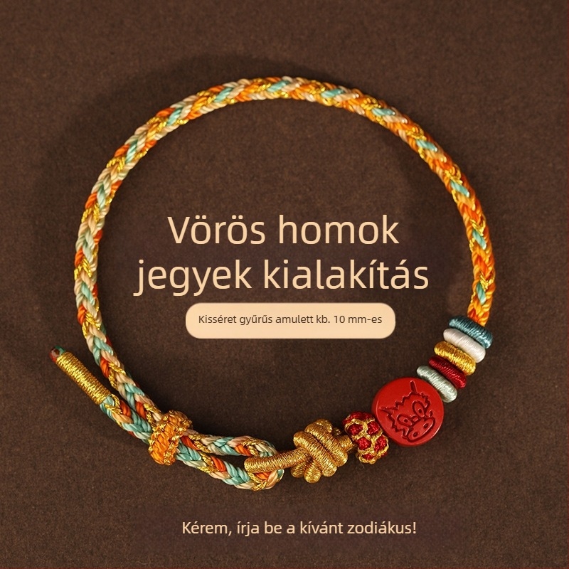 Kézzel kötött kötél karkötő – Uniszex, Minimalista stílus; Anyag: kötél; Feldolgozás: kézi kötés; Ideális ajándék évfordulóra