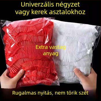 Egyszer használatos PE asztalterítő, Egyszínű minta, Vastagság 1, Eredet Zhejiang