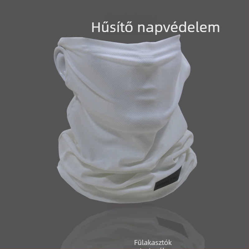 Ice Silk napvédő maszk – teljes arcvédő, nylon anyag, fülhöz rögzített, nyakmelegítő, kerékpározáshoz és vezetéshez