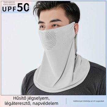 Férfi nyári napvédő teljes arcú maszk, légáteresztő nyakkendő, Lycra-Spandex, Ice Silk fátyol, fő anyag tartalma 81–95%, 2024 tavasz