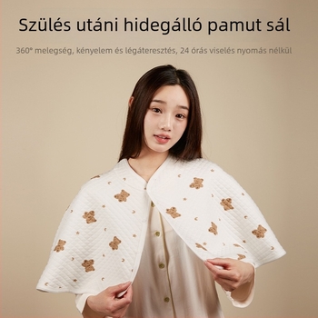 Pamut anyasági kendő szoptatáshoz, ősz-tél meleg, 83 cm szélesség, twill szövés, melegen tart