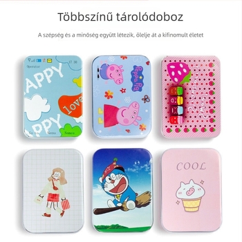 Fekete U-formájú hajcsat kontyhoz, vastagított láthatatlan rögzítővel, dobozos csomagolásban